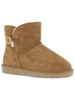 Leder-Winterboots "Crestone" in Hellbraun