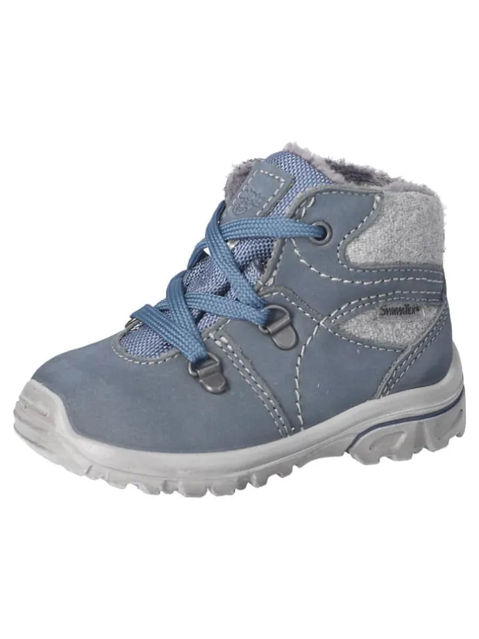Leder-Winterboots "Desse" in Blau