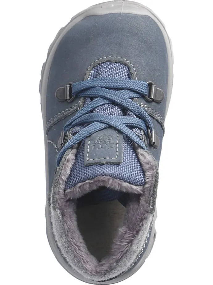 Leder-Winterboots "Desse" in Blau