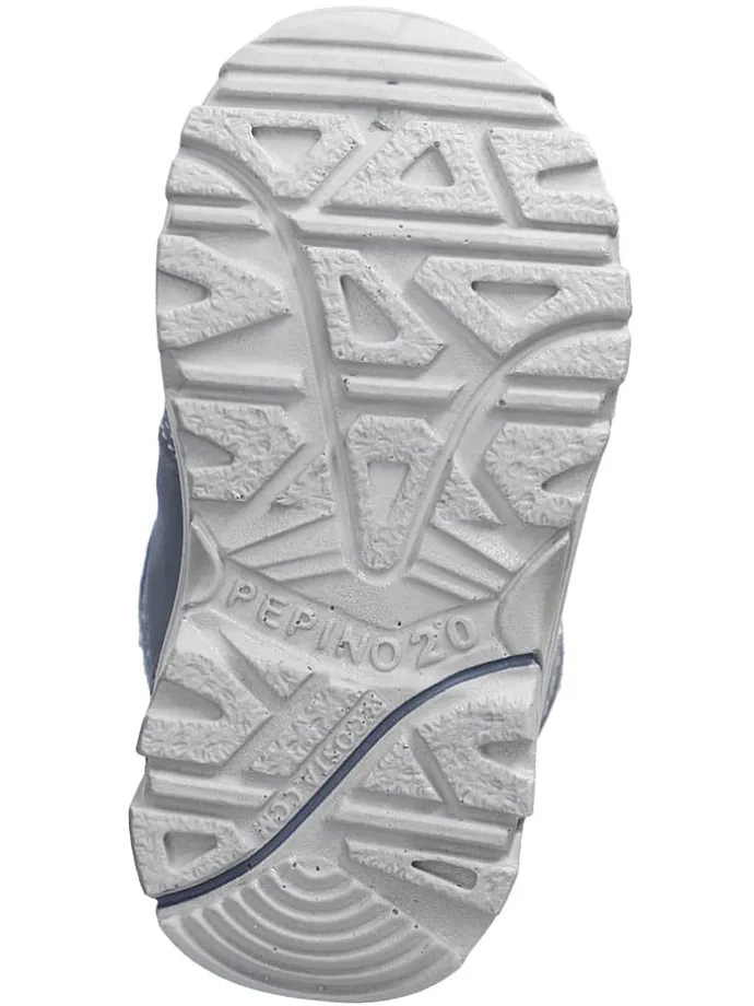 Leder-Winterboots "Desse" in Blau