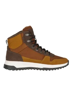 Leder-Winterboots "Eldfjall" in Hellbraun