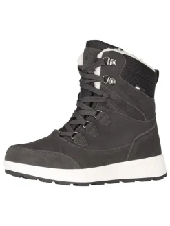 Leder-Winterboots "Eldfjall" in Grau