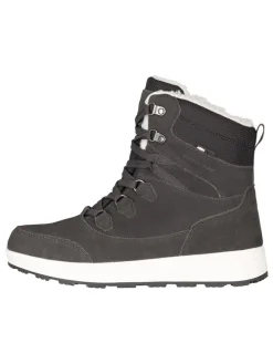 Leder-Winterboots "Eldfjall" in Grau