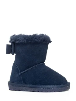 Leder-Winterboots "Elwha" in Dunkelblau