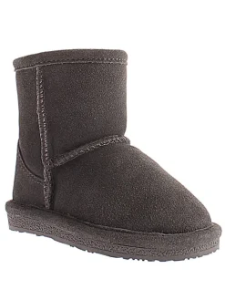 Leder-Winterboots "Ethel Toddler" in Anthrazit