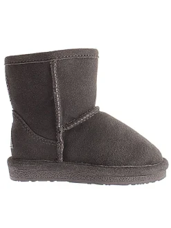 Leder-Winterboots "Ethel Toddler" in Anthrazit