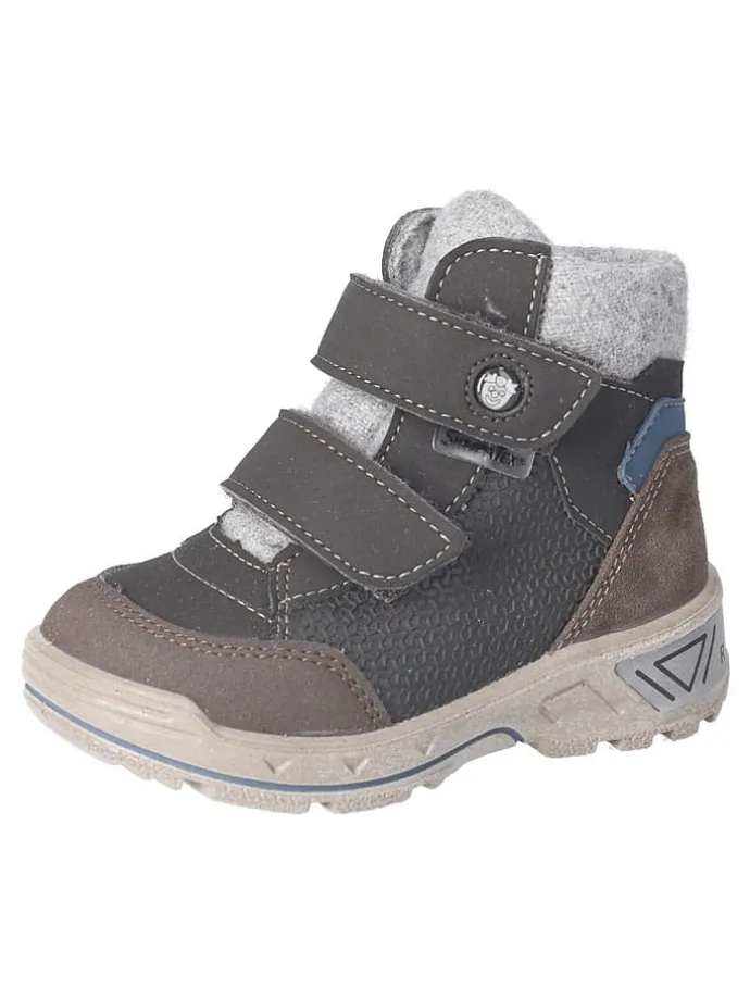 Leder-Winterboots "Finn" in Anthrazit