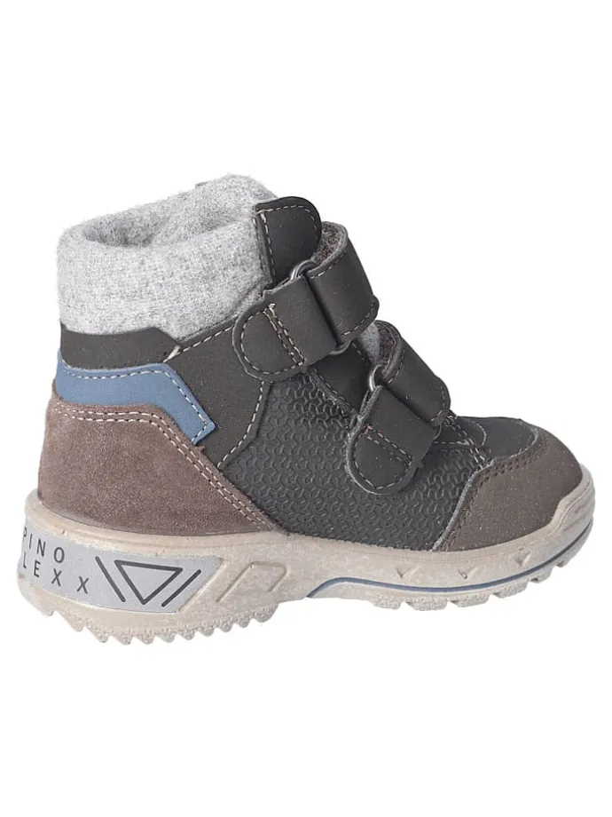 Leder-Winterboots "Finn" in Anthrazit