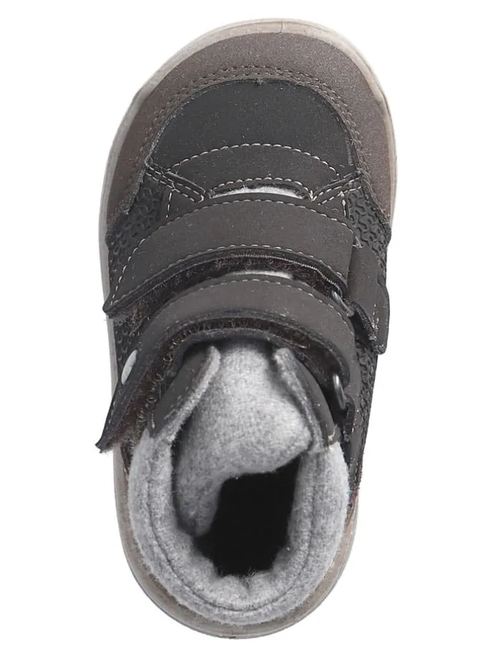 Leder-Winterboots "Finn" in Anthrazit