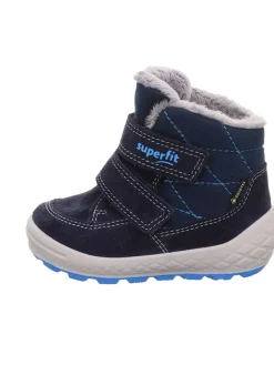 Leder-Winterboots "Groovy 2.0" in Dunkelblau