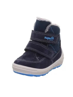 Leder-Winterboots "Groovy 2.0" in Dunkelblau