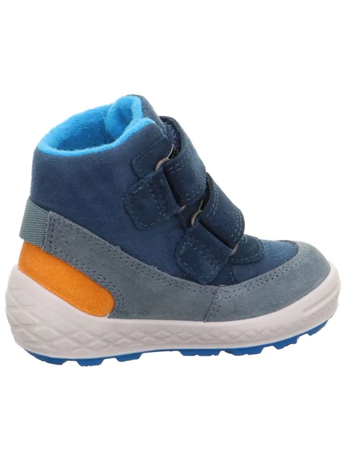 Leder-Winterboots "Groovy 2.0" in Blau
