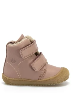 Leder-Winterboots in Altrosa