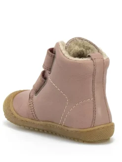 Leder-Winterboots in Altrosa