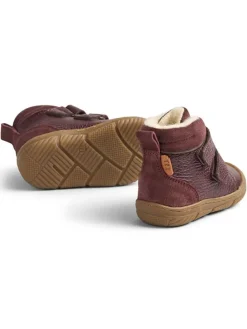 Leder-Winterboots in Braun