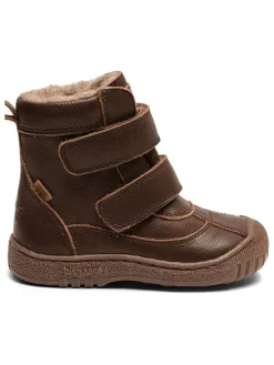 Leder-Winterboots in Braun