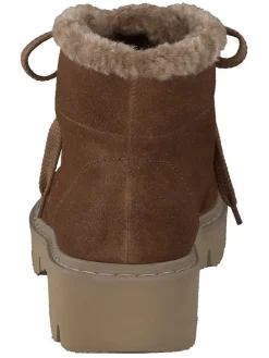 Leder-Winterboots in Braun