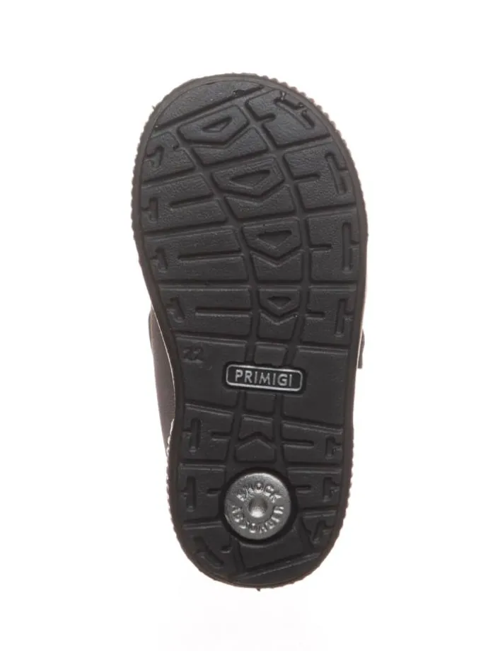 Leder-Winterboots in Grau