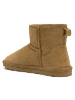 Leder-Winterboots in Hellbraun