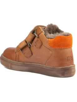 Leder-Winterboots in Hellbraun