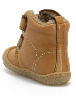 Leder-Winterboots in Hellbraun