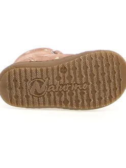 Leder-Winterboots in Rosa