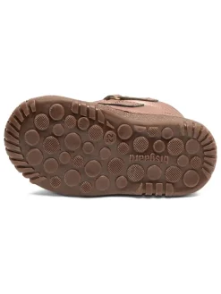 Leder-Winterboots in Rosegold