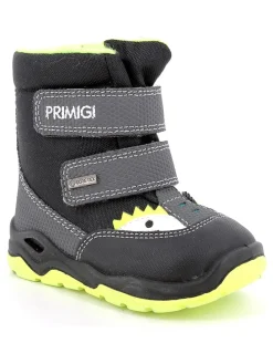 Leder-Winterboots in Schwarz