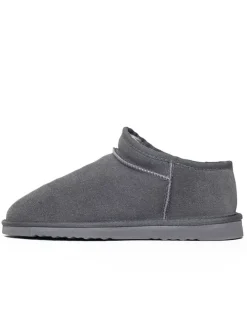 Leder-Winterboots "Jack" in Grau