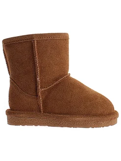 Leder-Winterboots "Luna" in Hellbraun