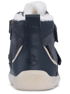 Leder-Winterboots "Marley" in Dunkelblau