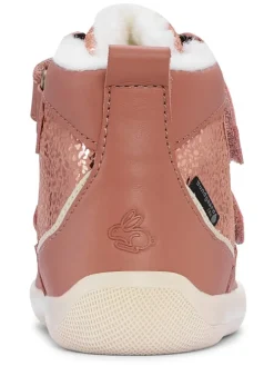 Leder-Winterboots "Marley" in Hellbraun