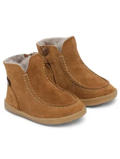 Leder-Winterboots "Mocca II" in Hellbraun