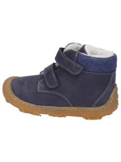 Leder-Winterboots "Nico" in Dunkelblau