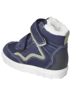 Leder-Winterboots "Paul" in Dunkelblau