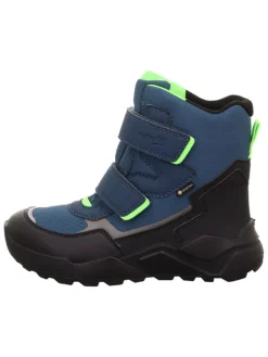 Leder-Winterboots "Rocket" in Dunkelblau