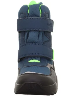 Leder-Winterboots "Rocket" in Dunkelblau