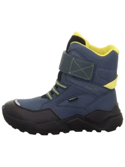 Leder-Winterboots "Rocket" in Dunkelblau