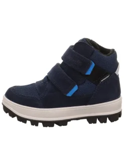 Leder-Winterboots "Tedd" in Dunkelblau