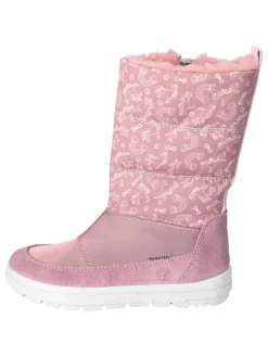Leder-Winterstiefel "Akia" in Rosa