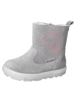 Leder-Winterstiefel "Cosa-S" in Grau