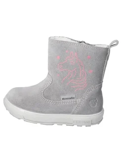 Leder-Winterstiefel "Cosa-S" in Grau