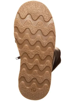 Leder-Winterstiefel in Braun