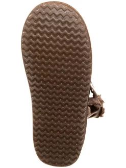 Leder-Winterstiefel in Braun