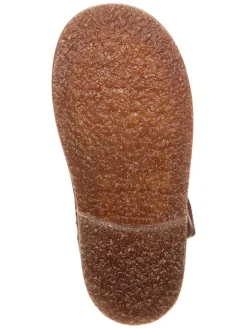 Leder-Winterstiefel in Dunkelrot