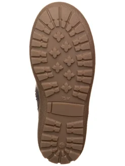 Leder-Winterstiefel in Dunkelblau