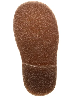 Leder-Winterstiefel in Hellbraun