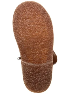 Leder-Winterstiefel in Hellbraun