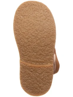 Leder-Winterstiefel in Hellbraun