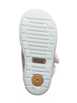 Leder-Winterstiefel in Rosa